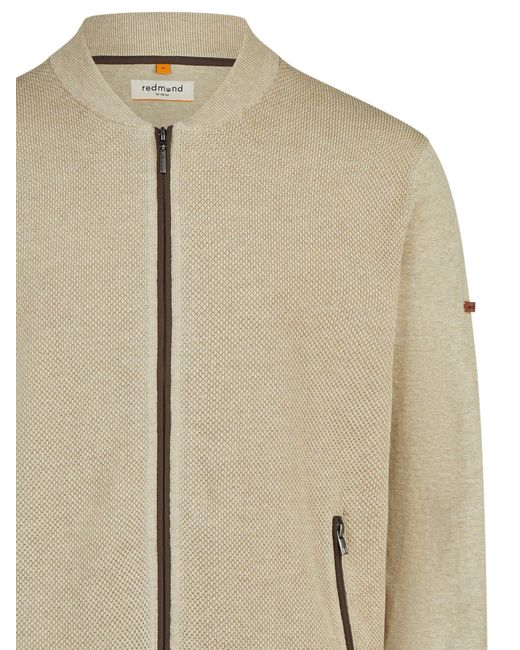 Redmond Strickjacke Basic in Blue für Herren