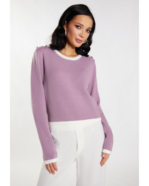 faina Purple Pullover