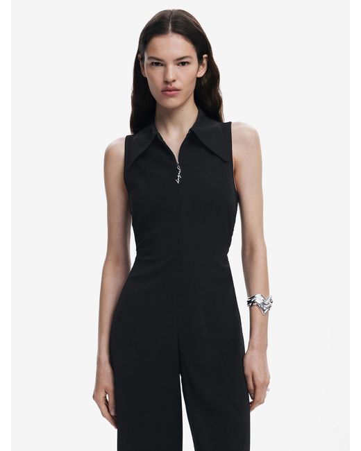 Desigual Black Jumpsuit 'Ruched'