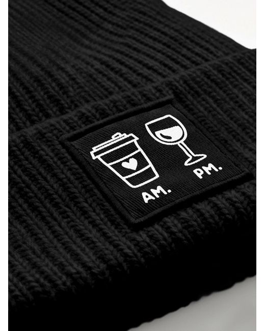 Neverless Mütze Am Pm in Black für Herren