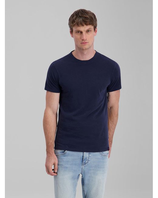 Timezone T-Shirt Basic in Blue für Herren