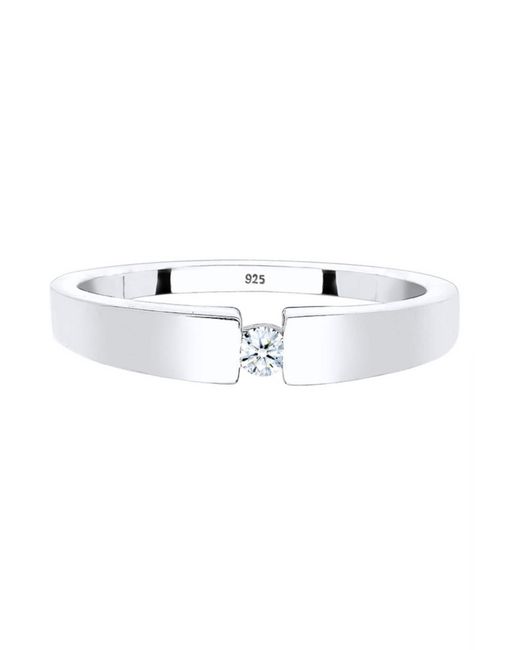 Elli DIAMONDS White Ring Ella