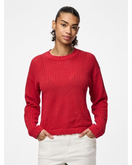 Pieces Red Pullover 'Scout'