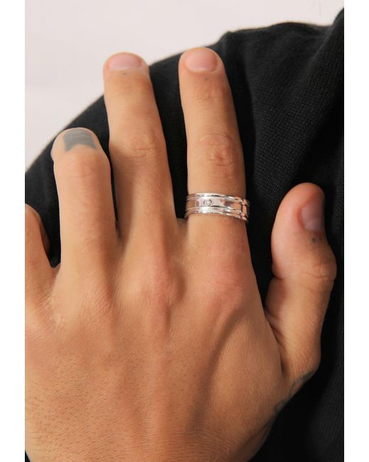 Kuzzoi Ring in Metallic für Herren