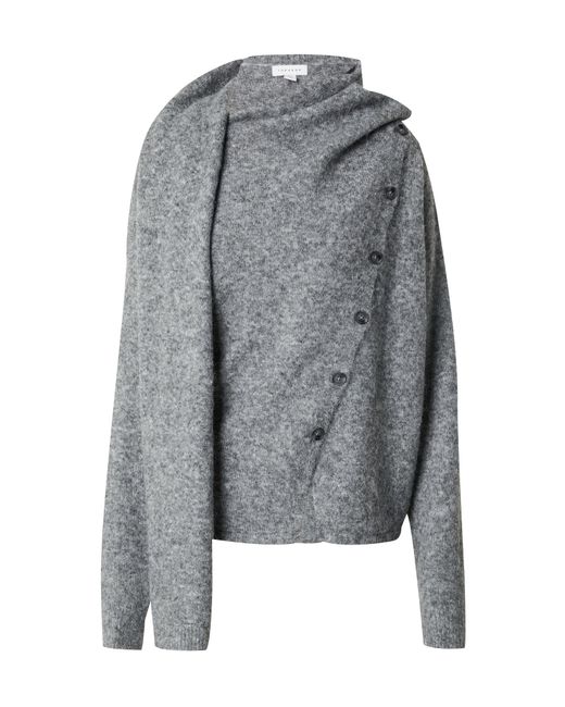 TOPSHOP Gray – oversized-strickjacke