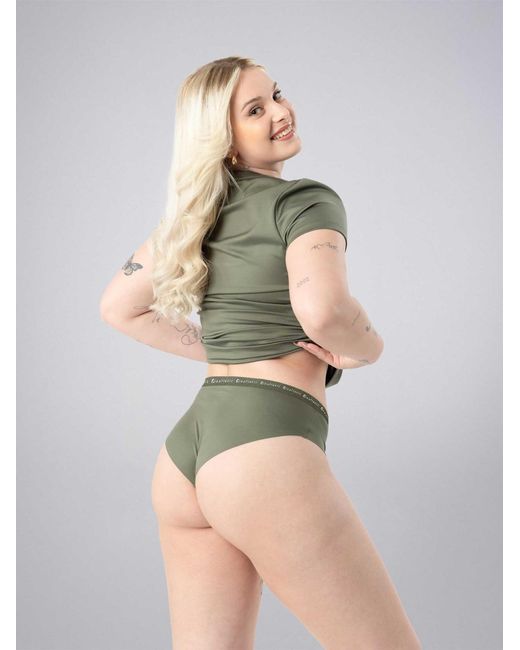 LEAFLETIC Green Slip Mid Rise Brief