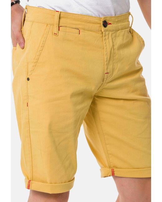 Cipo & Baxx Shorts in Yellow für Herren