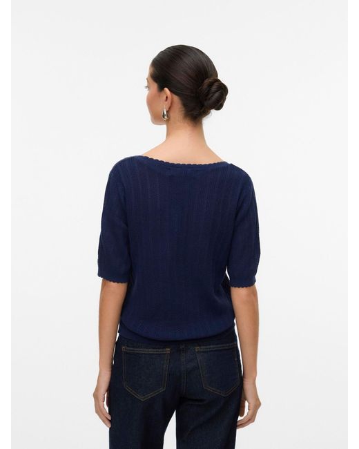 Vero Moda Blue Pullover 'Vmluxlight'