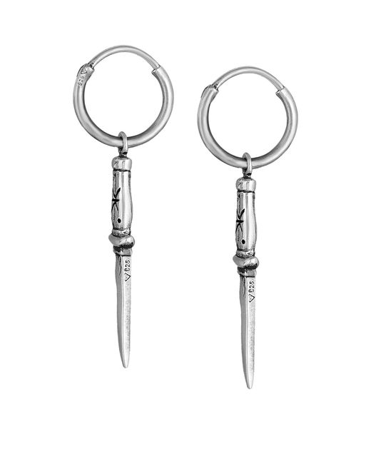Haze & Glory Ohrringe Knife in White für Herren
