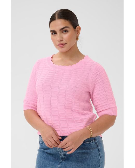 Kaffe Pink Pullover Lotia