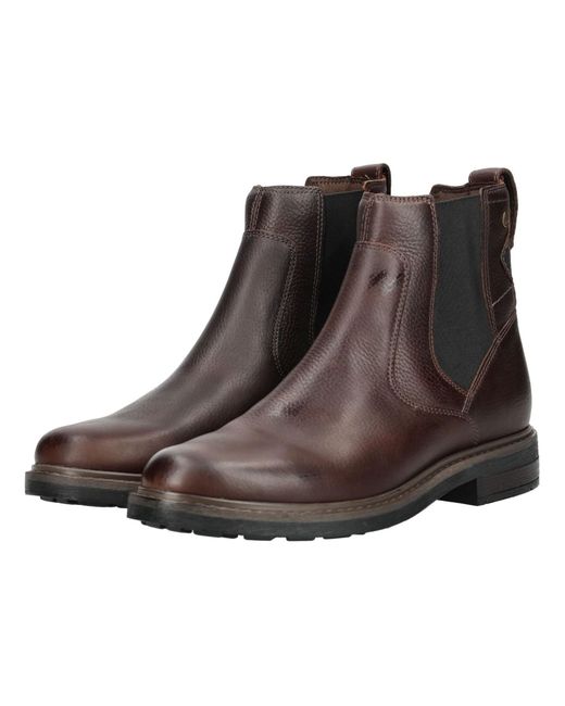 Clarks Leder/Textil Stiefelette in Brown für Herren