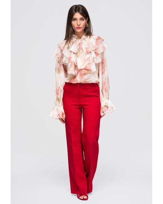 Ombre Red Bluse