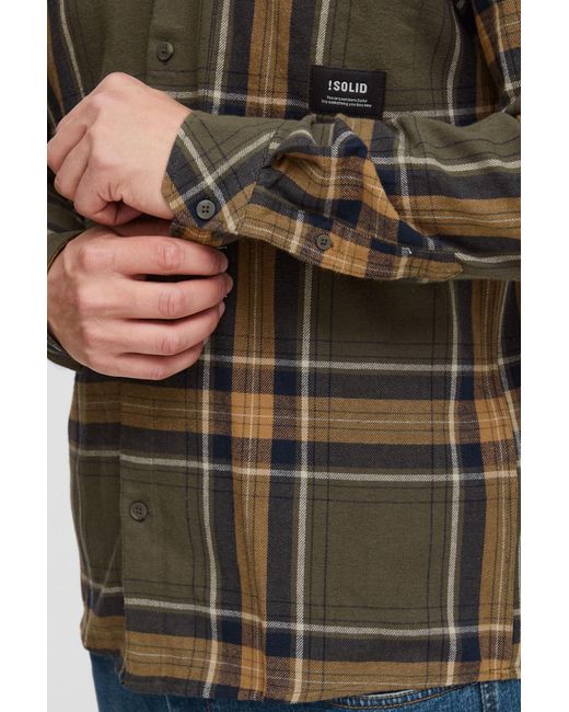 Solid Hemd Brandt in Green für Herren