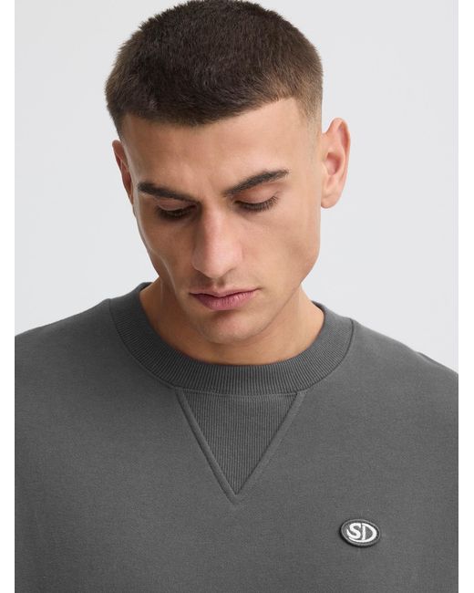 Solid Sweatshirt Sdvarro in Gray für Herren