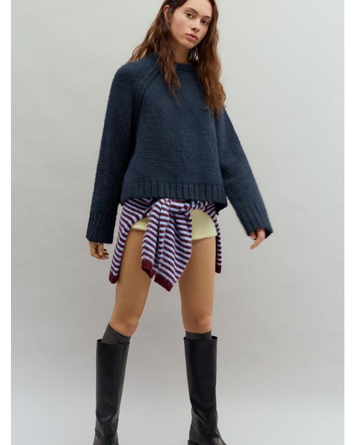 Pull&Bear Blue Pullover
