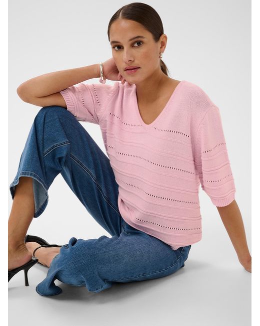 Kaffe Pink Pullover Mellie