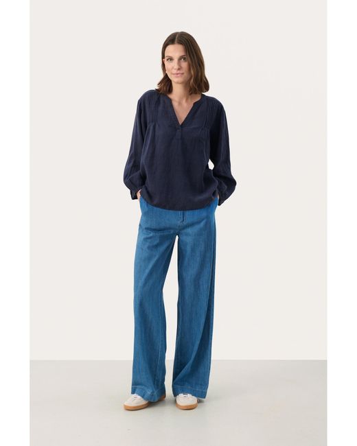 Part Two Blue Bluse 'Nyara'