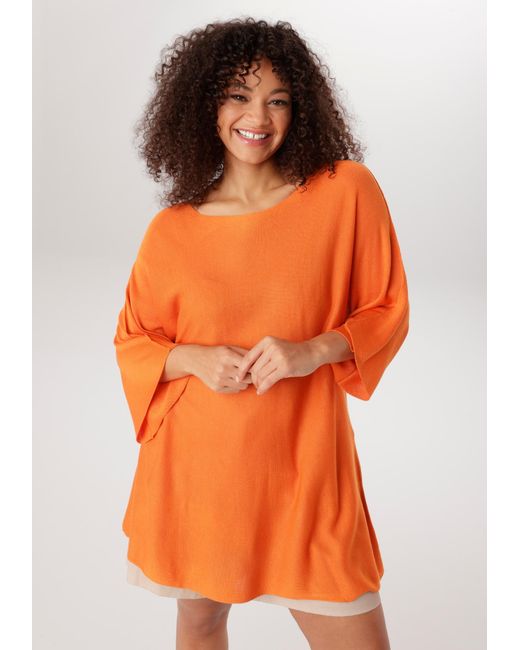 Aniston Orange Pullover