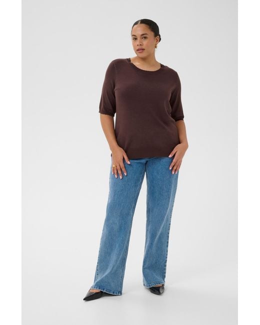 Kaffe Brown Pullover Kclizzy