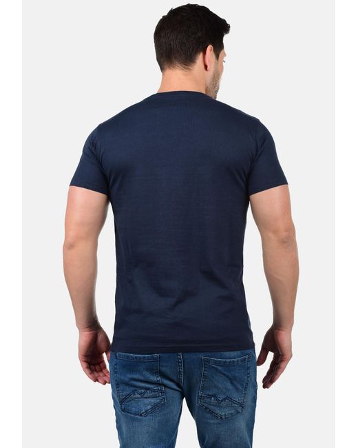 Solid Shirt 'sascha' in Blue für Herren