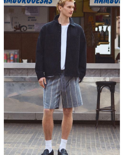 Pull&Bear Shorts in Gray für Herren