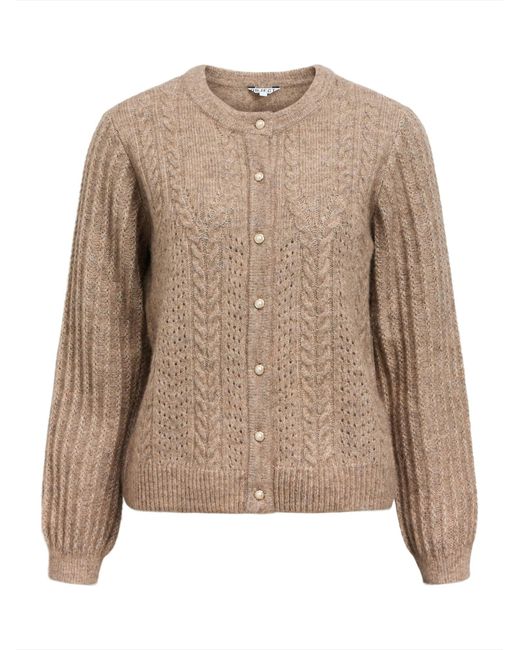 Object Natural Strickjacke Objflora