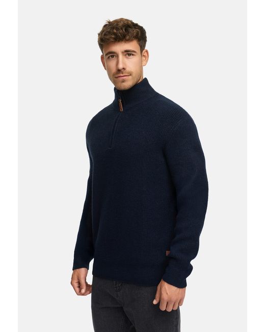 INDICODE Pullover Inpeace in Blue für Herren