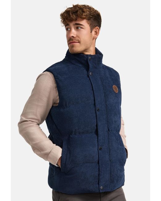 INDICODE Weste Cobbyn in Blue für Herren
