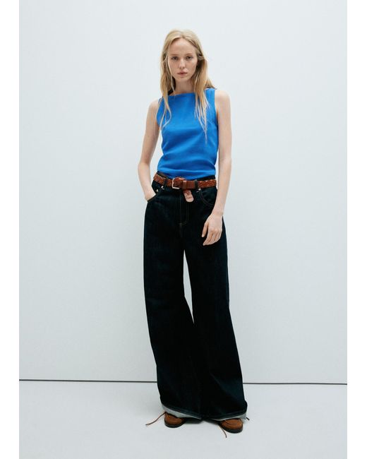 Mango Blue Top Tecli