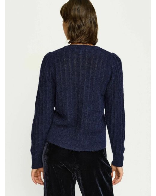 SOFT REBELS Blue Pullover Srtones