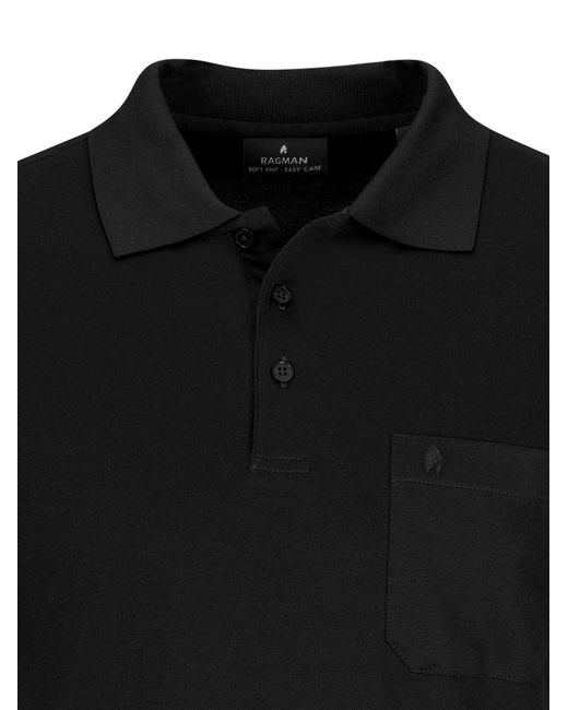 RAGMAN Shirt Basic in Black für Herren