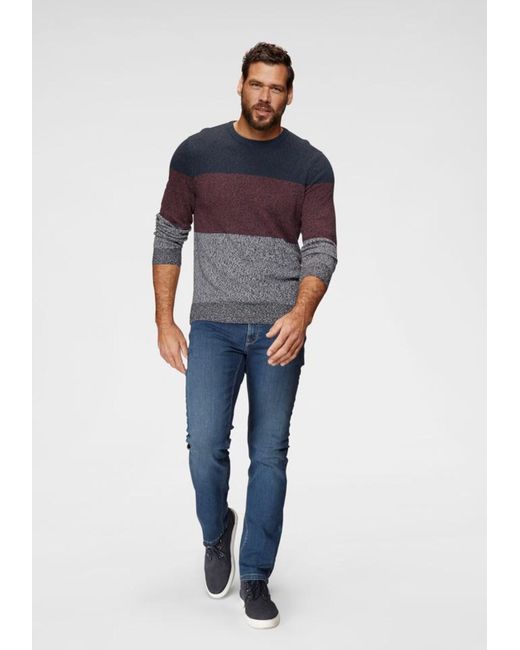 Man's World World Pullover in Blue für Herren