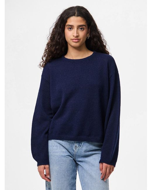 Pieces Blue Pullover Pcida