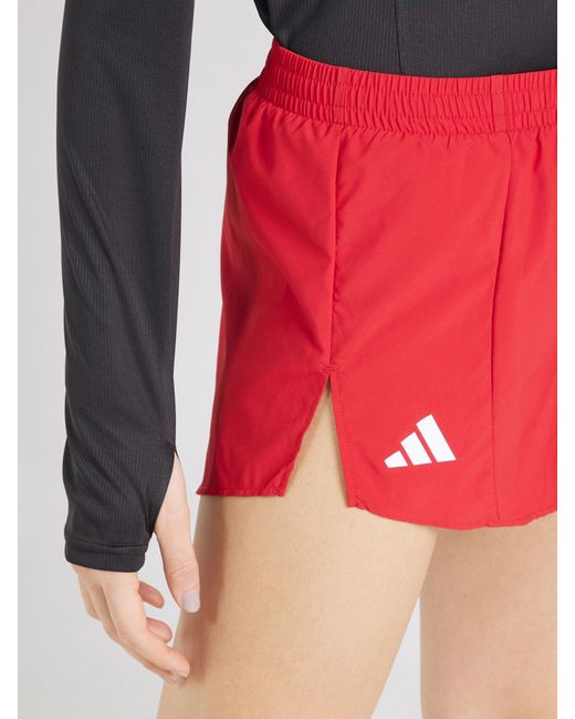 Adidas Originals Red Sportshorts Adizero Essentials