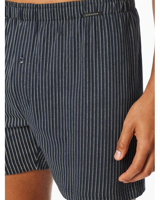 Schiesser Boxershorts Basic in Blue für Herren