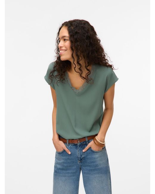 Vero Moda Green Bluse 'Vmbella'