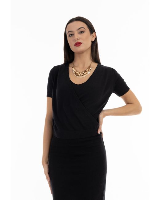 faina Black Pullover