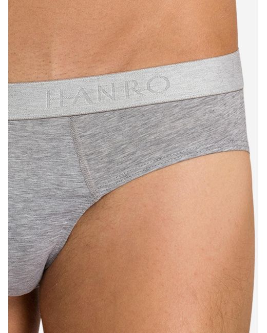 Hanro Slip Cotton Essentials in Gray für Herren