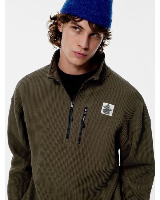 Pull&Bear Sweatshirt in Green für Herren