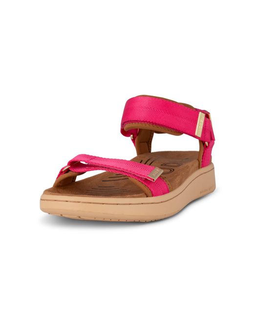Woden Pink Sandale 'Line'
