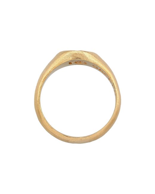 Haze & Glory Ring Sacred Sun in White für Herren