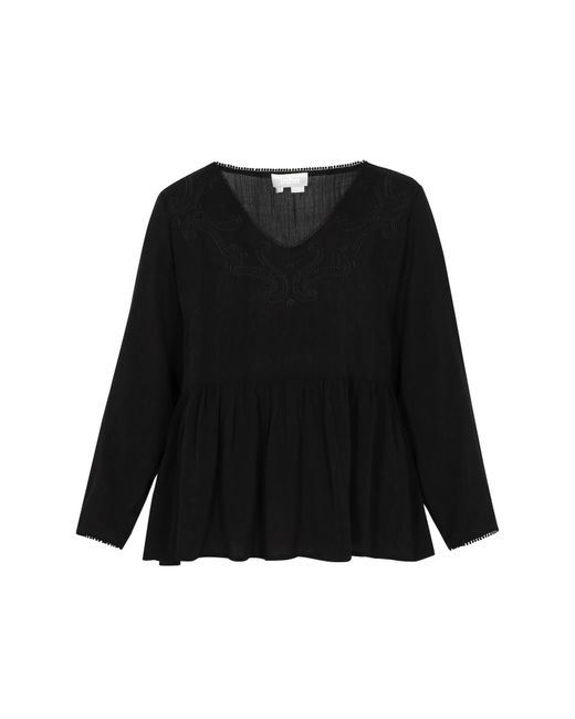 Usha Black Bluse Everyday Fashion