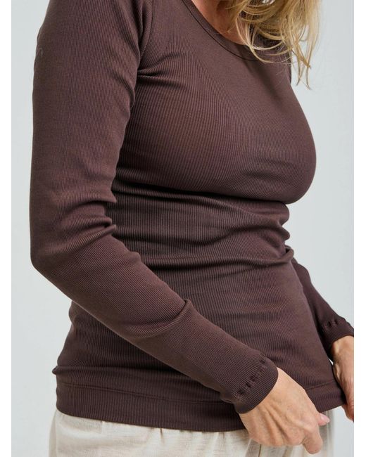 Seamless Basic Brown Shirt Allure