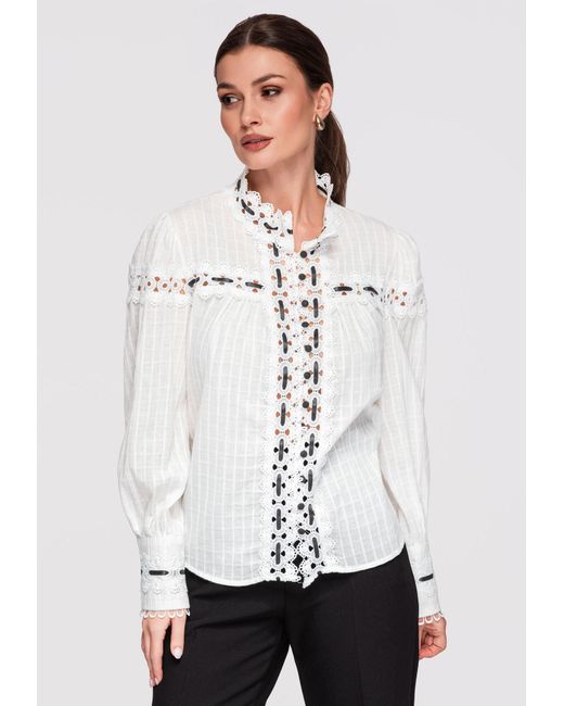 Ombre White Bluse