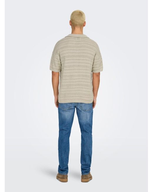 Only & Sons Pullover Onsgrayson in Natural für Herren
