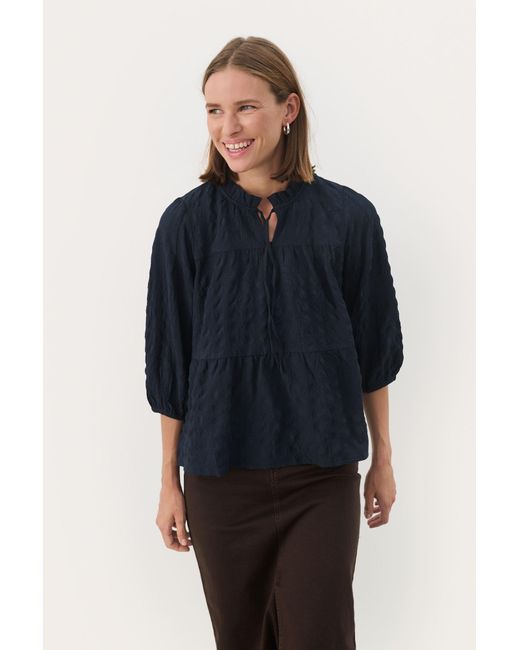 Part Two Blue Bluse 'Gimalie'