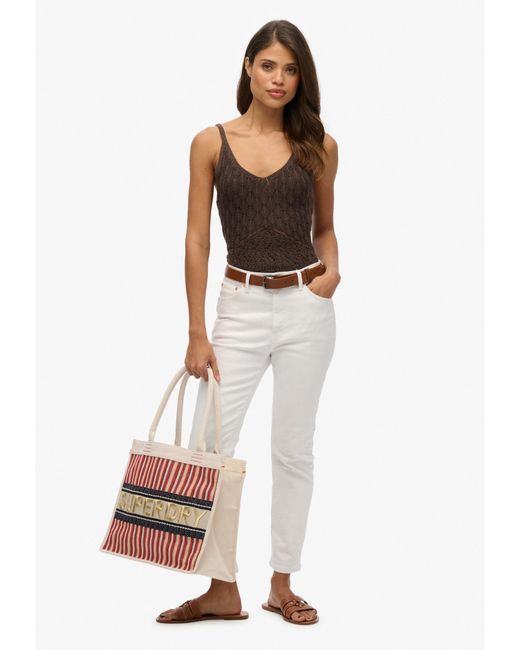Superdry & Co White Shopper
