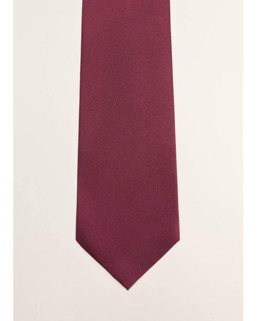 Mango Krawatte Solid7P in White für Herren