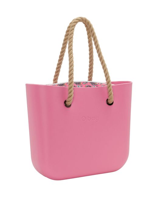 O bag Pink Shopper Tasche Wasserabweisend, Mit Innentasche