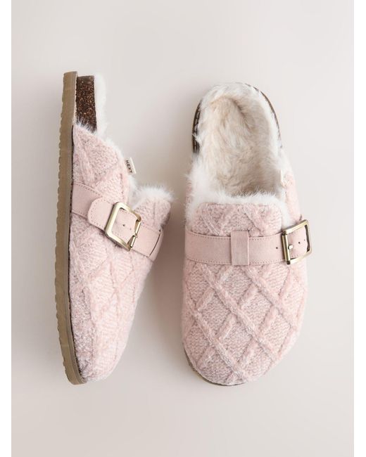 Next Pink Hausschuh